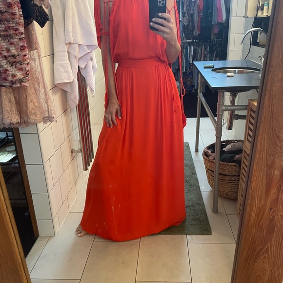 Tory Burch red maxi dress Evalene Dress - Picture 10 of 11